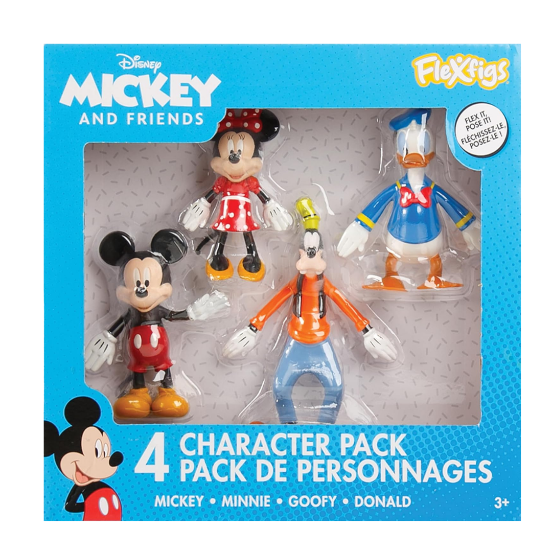 #55042 Mickey and Friends Flexfigs™ 4-Pack Ages 3+.    Min Qty 2