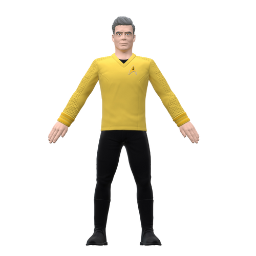 #55029 FlexFigs™ Star Trek™ Captain Pike 5” Bendable Figure.     Min Qty 4