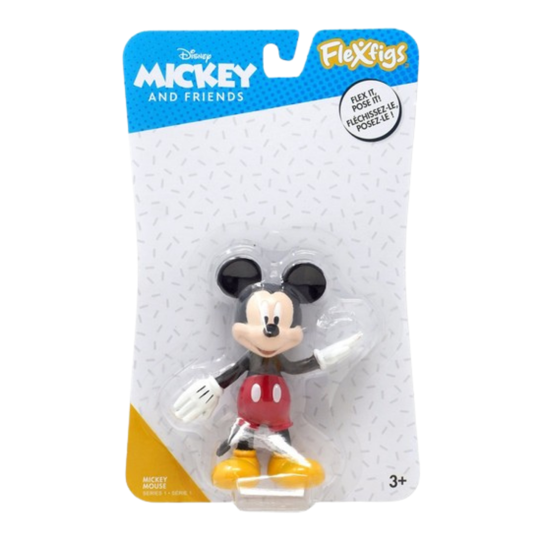 #55055 Mickey Mouse 3¾” FlexFigs™ Figure – Disney Mickey and Friends.    Min Qty 4